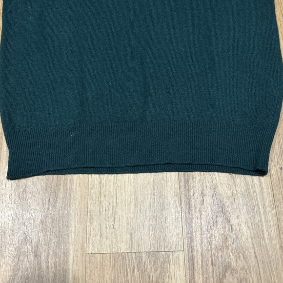 Men's Maban of Scotland 100% Pure Lambswool V Neck Sweater Green Medium - Picture 8 of 10